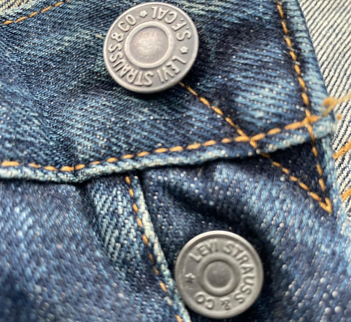 Levi's Vintage Levis 1998 501XX E 1955 Selvedge Aging Distressed Size US 29 - 9 Thumbnail
