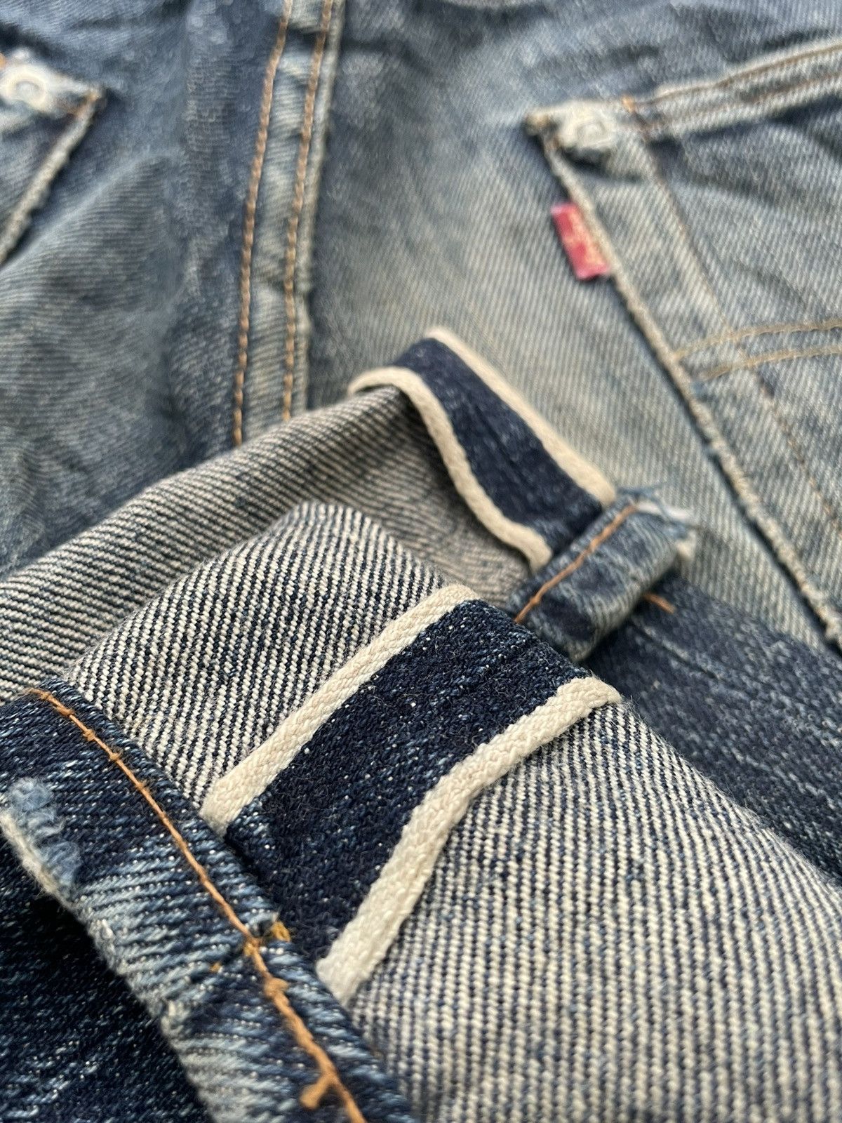 Levi's Vintage Levis 1998 501XX E 1955 Selvedge Aging Distressed Size US 29 - 15 Thumbnail