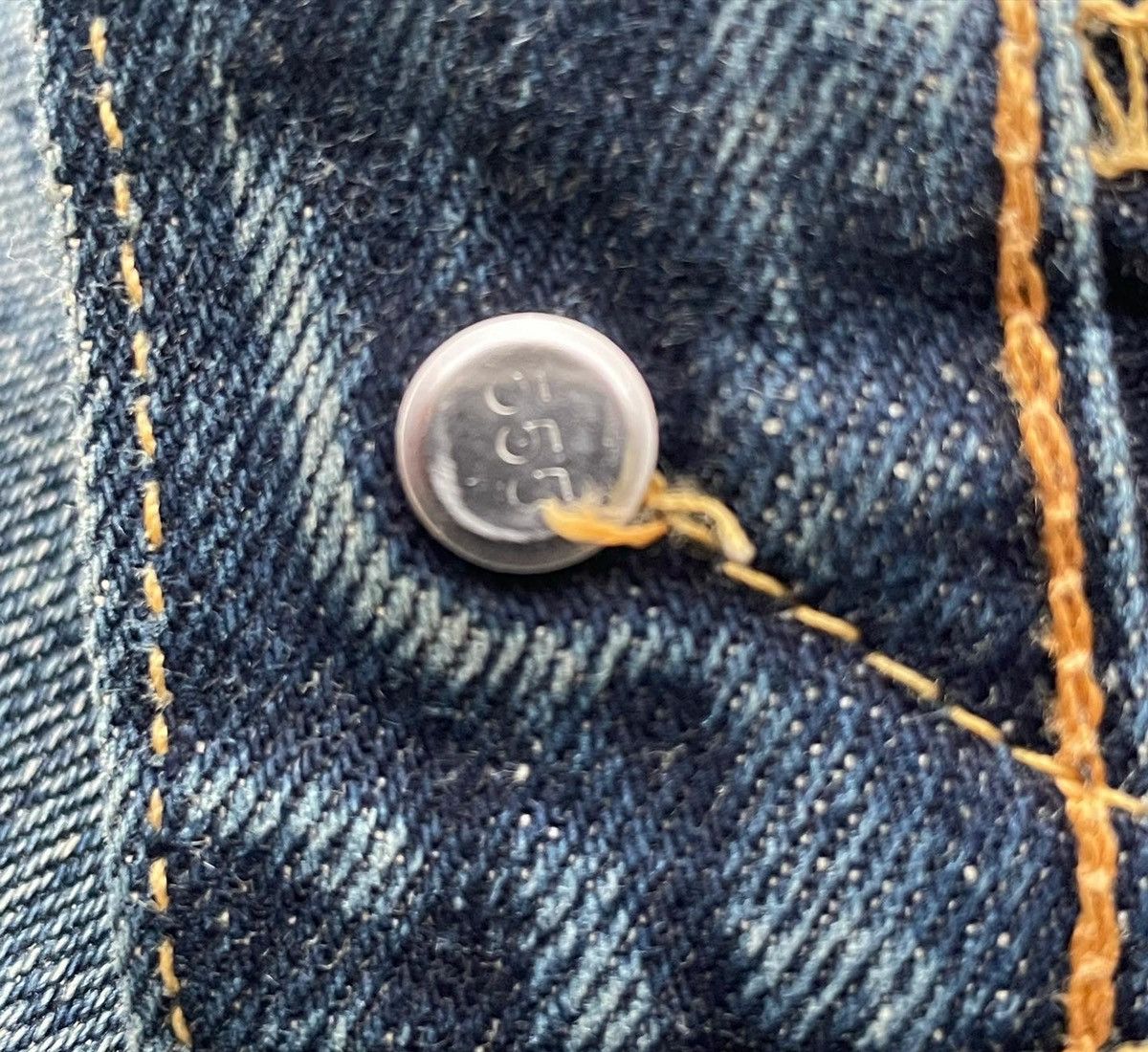Levi's Vintage Levis 1998 501XX E 1955 Selvedge Aging Distressed Size US 29 - 8 Thumbnail