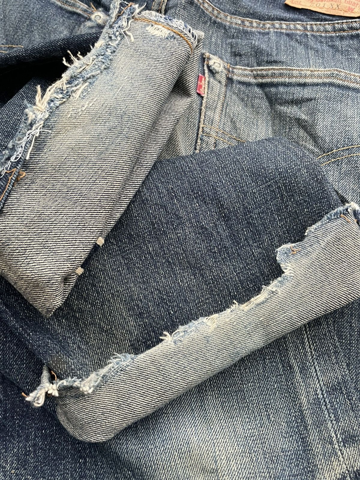 Levi's Vintage Levis 1998 501XX E 1955 Selvedge Aging Distressed Size US 29 - 16 Thumbnail