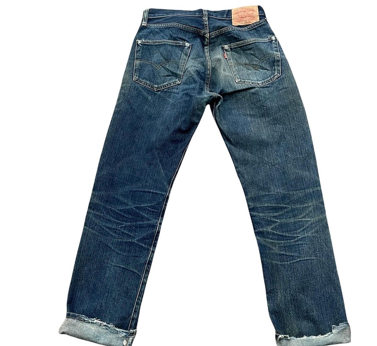 Levi's Vintage Levis 1998 501XX E 1955 Selvedge Aging Distressed Size US 29 - 4 Thumbnail