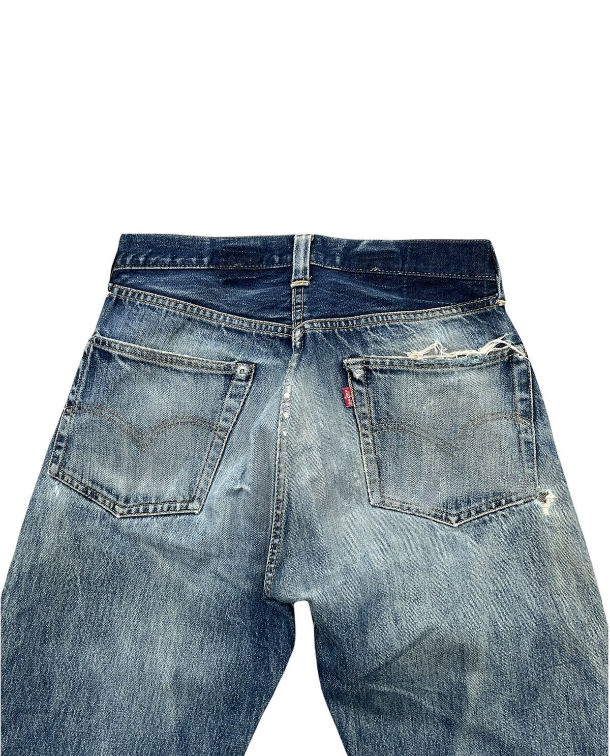 Levi's Vintage Levi’s 97 201XX E 1937 Selvedge Aging Distressed Size US 28 / EU 44 - 16 Thumbnail