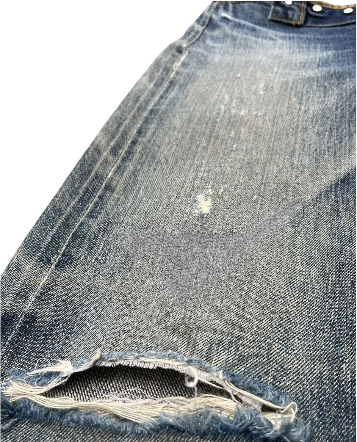 Levi's Vintage Levi’s 97 201XX E 1937 Selvedge Aging Distressed Size US 28 / EU 44 - 14 Thumbnail