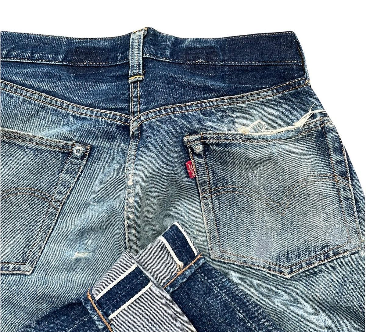 Levi's Vintage Levi’s 97 201XX E 1937 Selvedge Aging Distressed Size US 28 / EU 44 - 6 Thumbnail