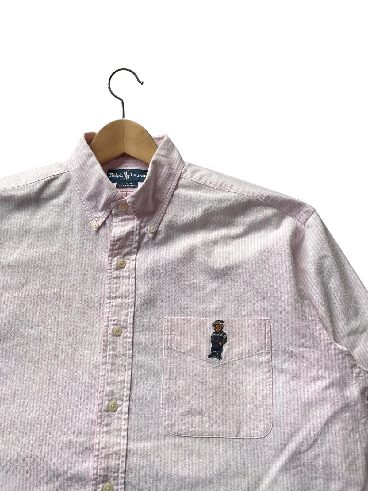 Polo Ralph Lauren Vintage Polo Bear Ralph Lauren Stripes Shirt Size US XL / EU 56 / 4 - 4 Thumbnail