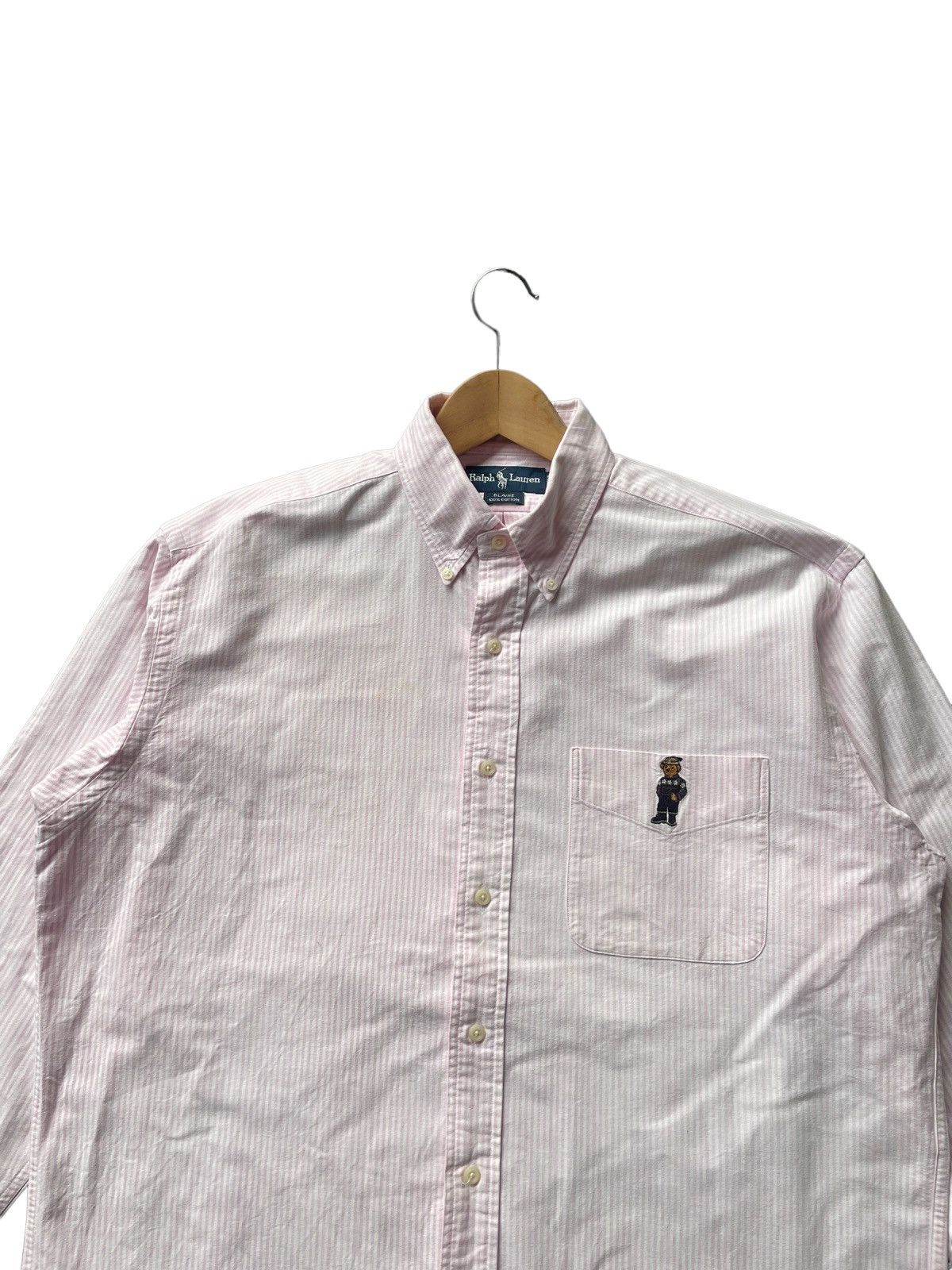 Polo Ralph Lauren Vintage Polo Bear Ralph Lauren Stripes Shirt Size US XL / EU 56 / 4 - 3 Thumbnail