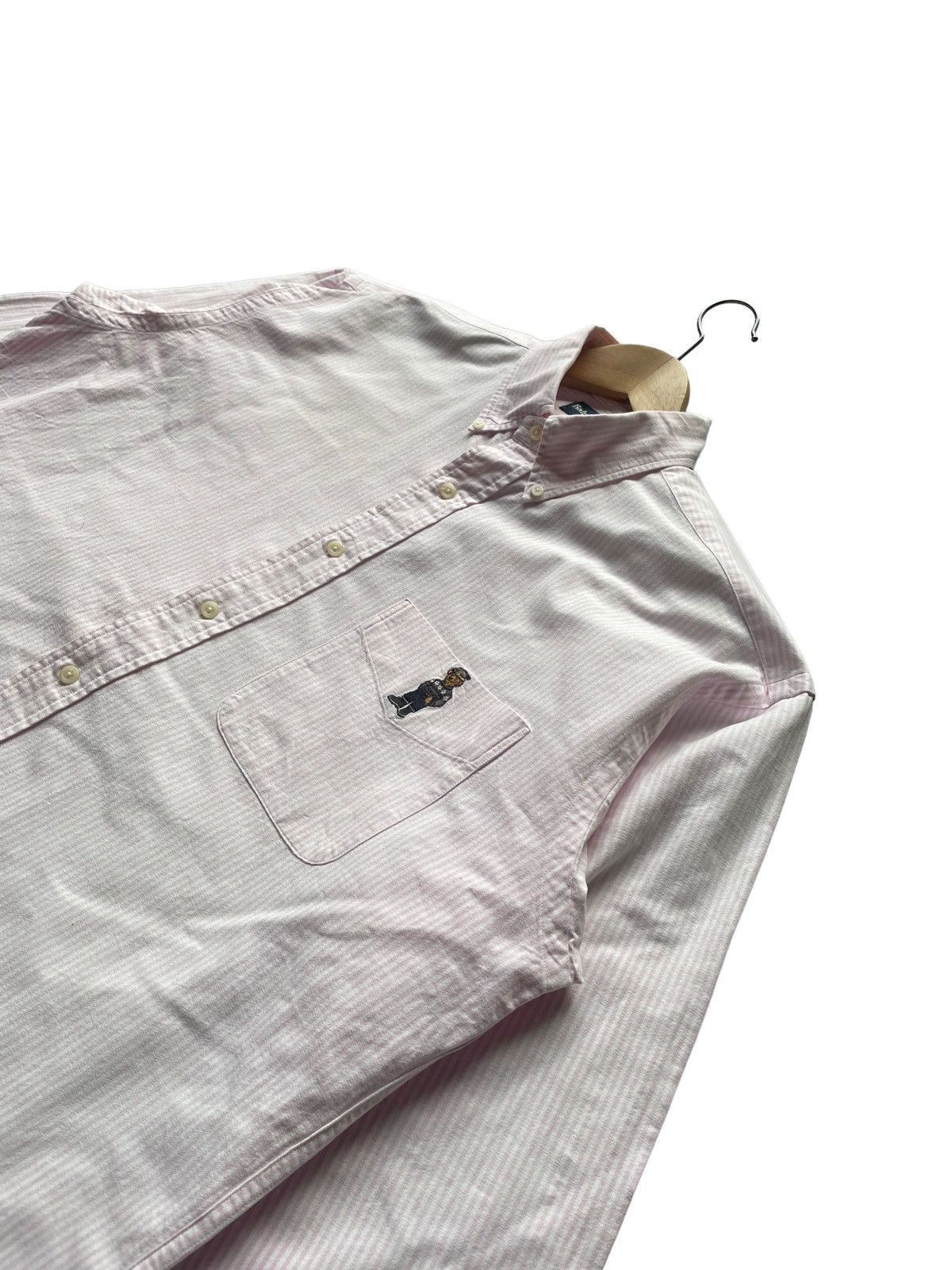 Polo Ralph Lauren Vintage Polo Bear Ralph Lauren Stripes Shirt Size US XL / EU 56 / 4 - 2 Thumbnail