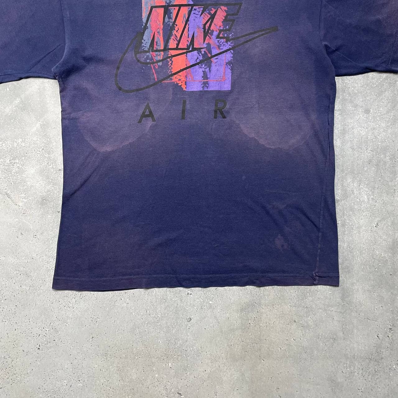 Nike Vintage 90s Nike Air T Shirt Faded Navy Size L Size US L / EU 52-54 / 3 - 13 Thumbnail