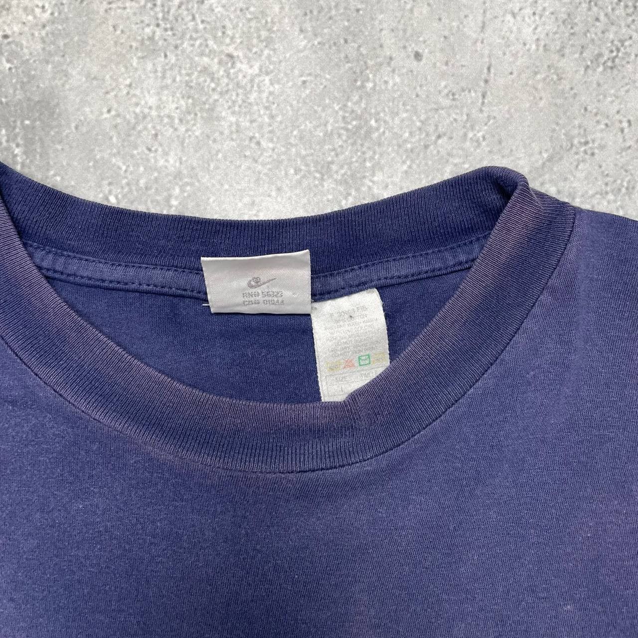 Nike Vintage 90s Nike Air T Shirt Faded Navy Size L Size US L / EU 52-54 / 3 - 4 Thumbnail