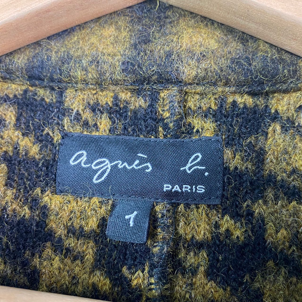 Designer × agnes b. Agnes B Houndstooth Tweed Jacket Size S / US 4 / IT 40 - 9 Thumbnail