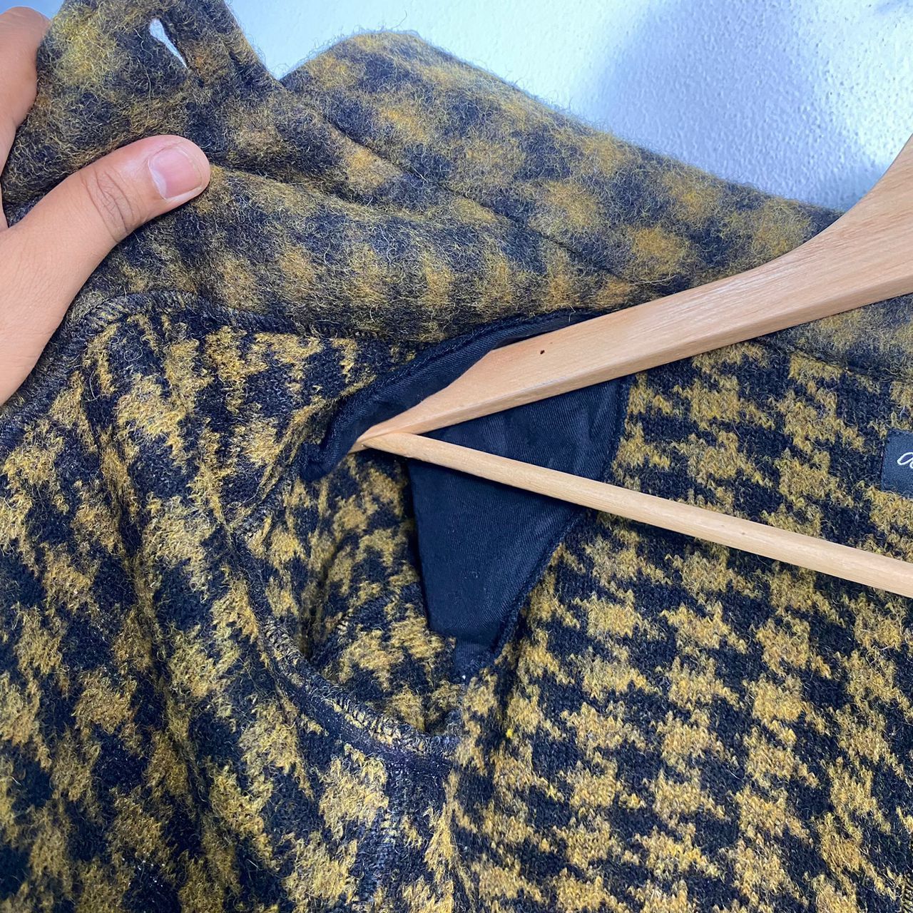 Designer × agnes b. Agnes B Houndstooth Tweed Jacket Size S / US 4 / IT 40 - 13 Thumbnail
