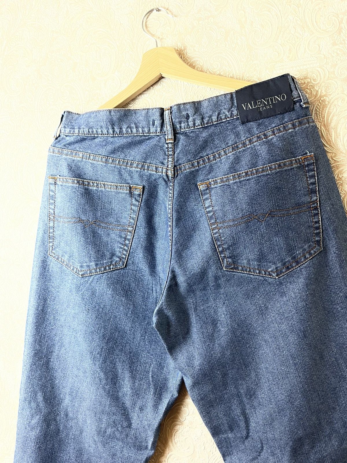 Valentino × Vintage Vintage VALENTINO Jeans Denim 90s Size US 34 / EU 50 - 2 Thumbnail