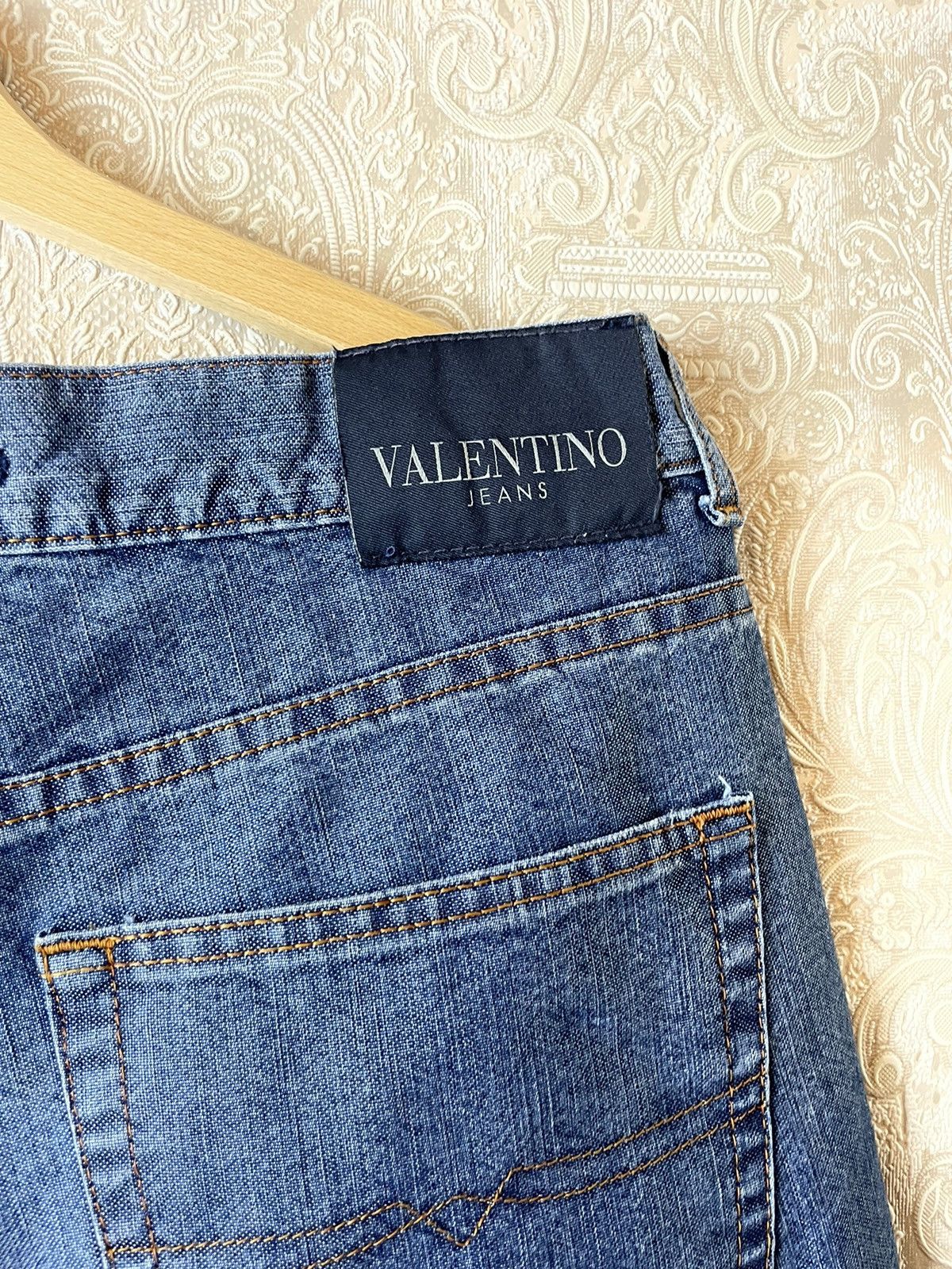 Valentino × Vintage Vintage VALENTINO Jeans Denim 90s Size US 34 / EU 50 - 3 Thumbnail