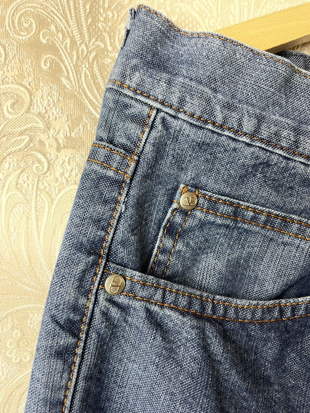 Valentino × Vintage Vintage VALENTINO Jeans Denim 90s Size US 34 / EU 50 - 6 Thumbnail
