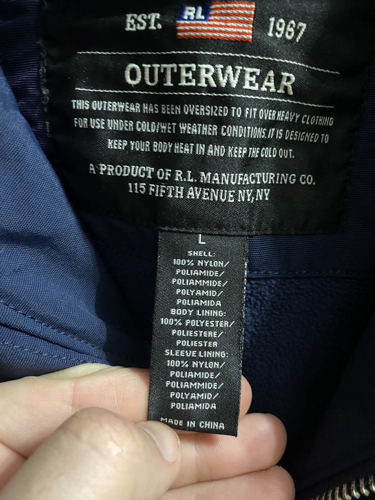Lauren Ralph Lauren Vintage Rare Nylon Jacket Polo Ralph Lauren Jeans. Y2K Size US L / EU 52-54 / 3 - 12 Thumbnail