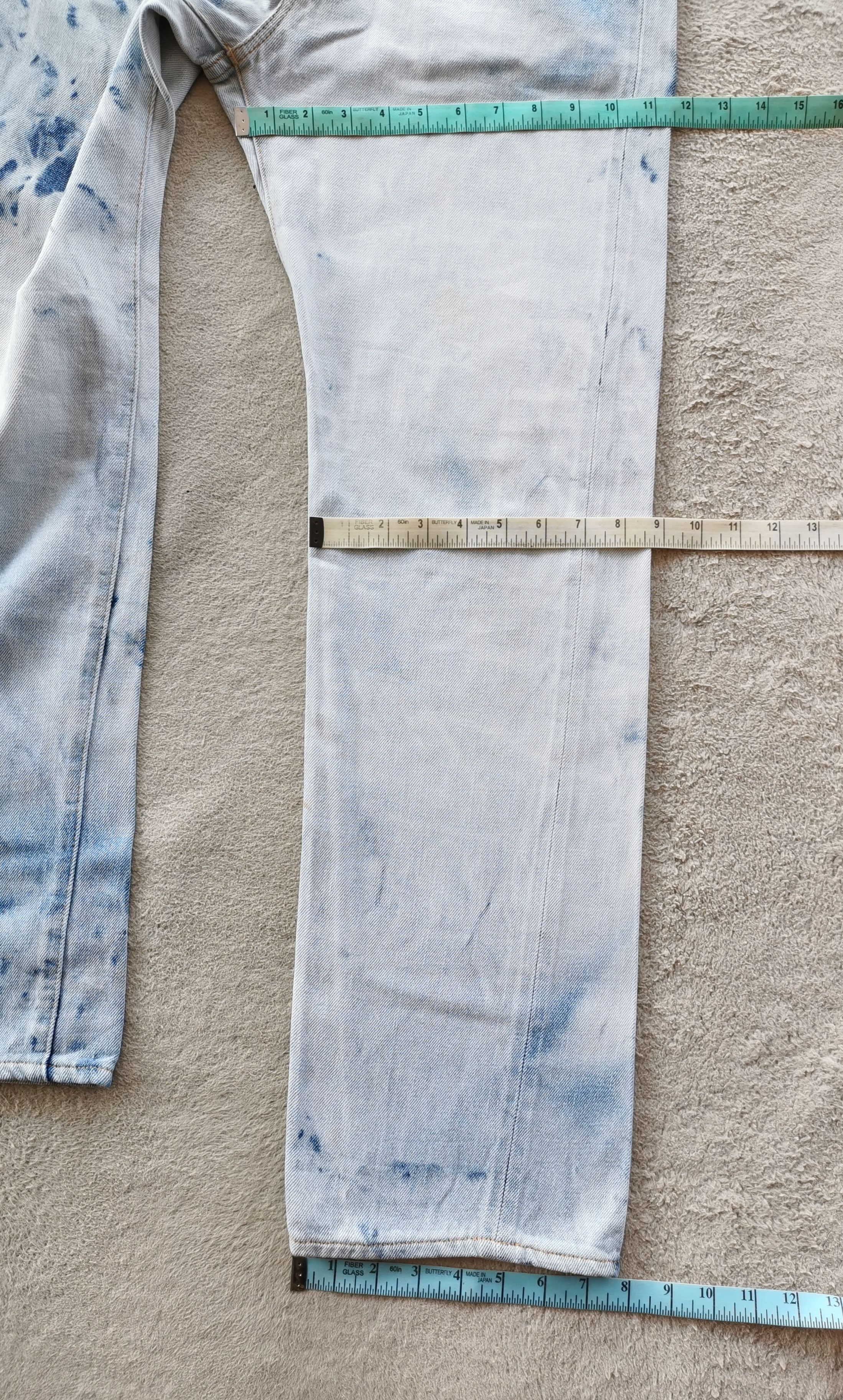 Denime Denime Orizzonti Selvedge Bleach Denim Size US 31 - 9 Thumbnail