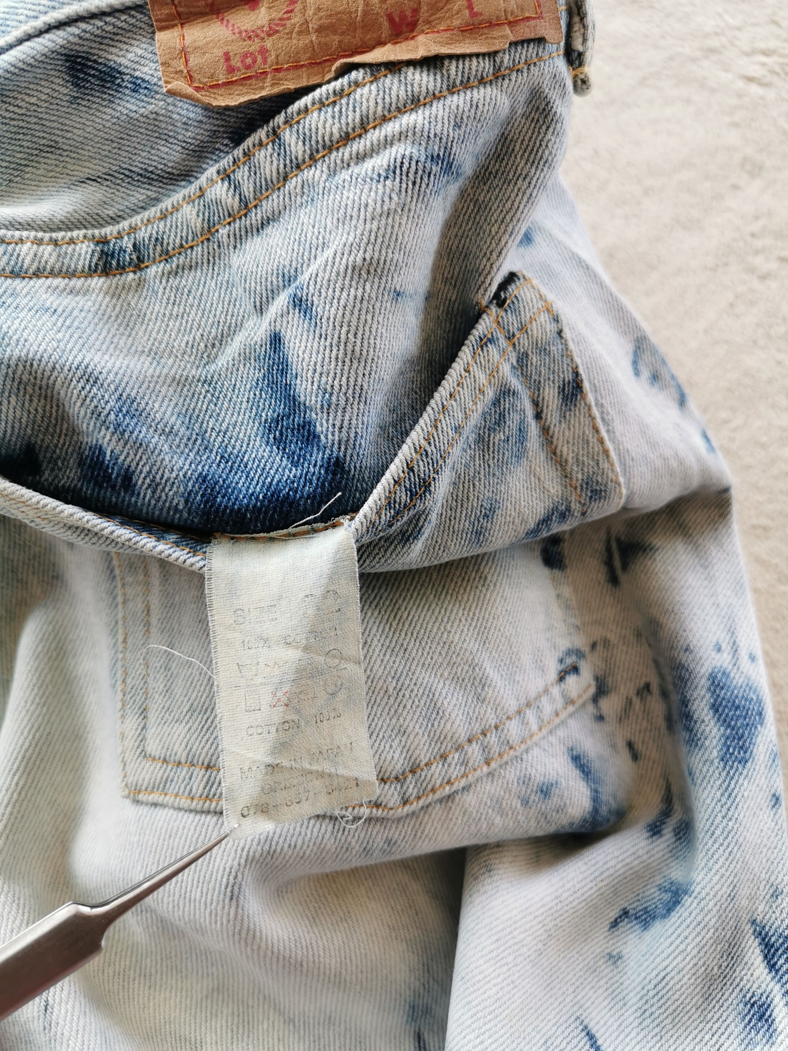 Denime Denime Orizzonti Selvedge Bleach Denim Size US 31 - 8 Thumbnail