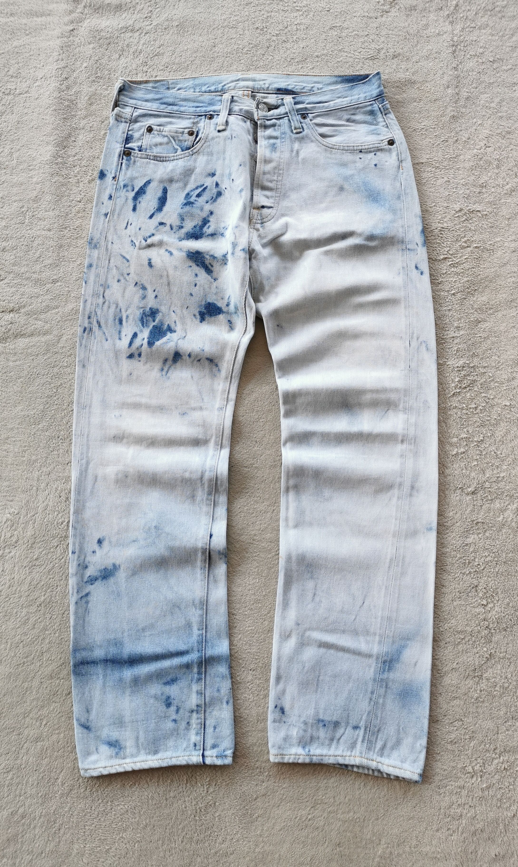 Denime Denime Orizzonti Selvedge Bleach Denim Size US 31 - 1 Thumbnail