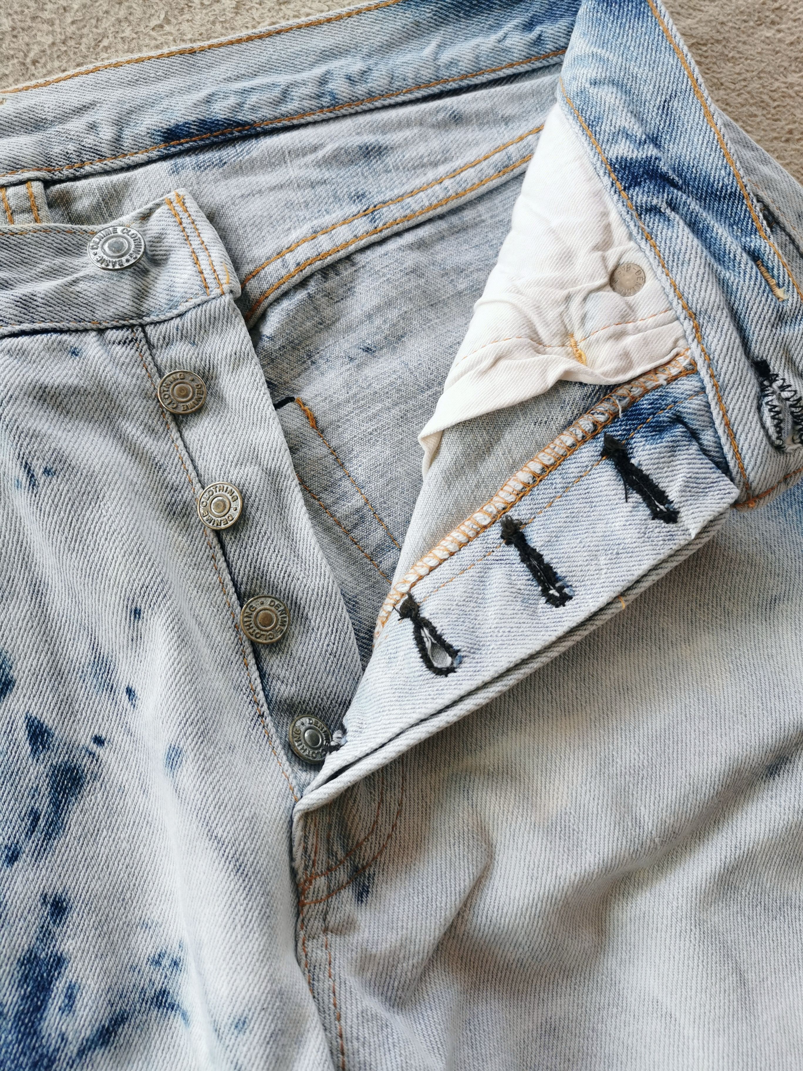 Denime Denime Orizzonti Selvedge Bleach Denim Size US 31 - 3 Thumbnail