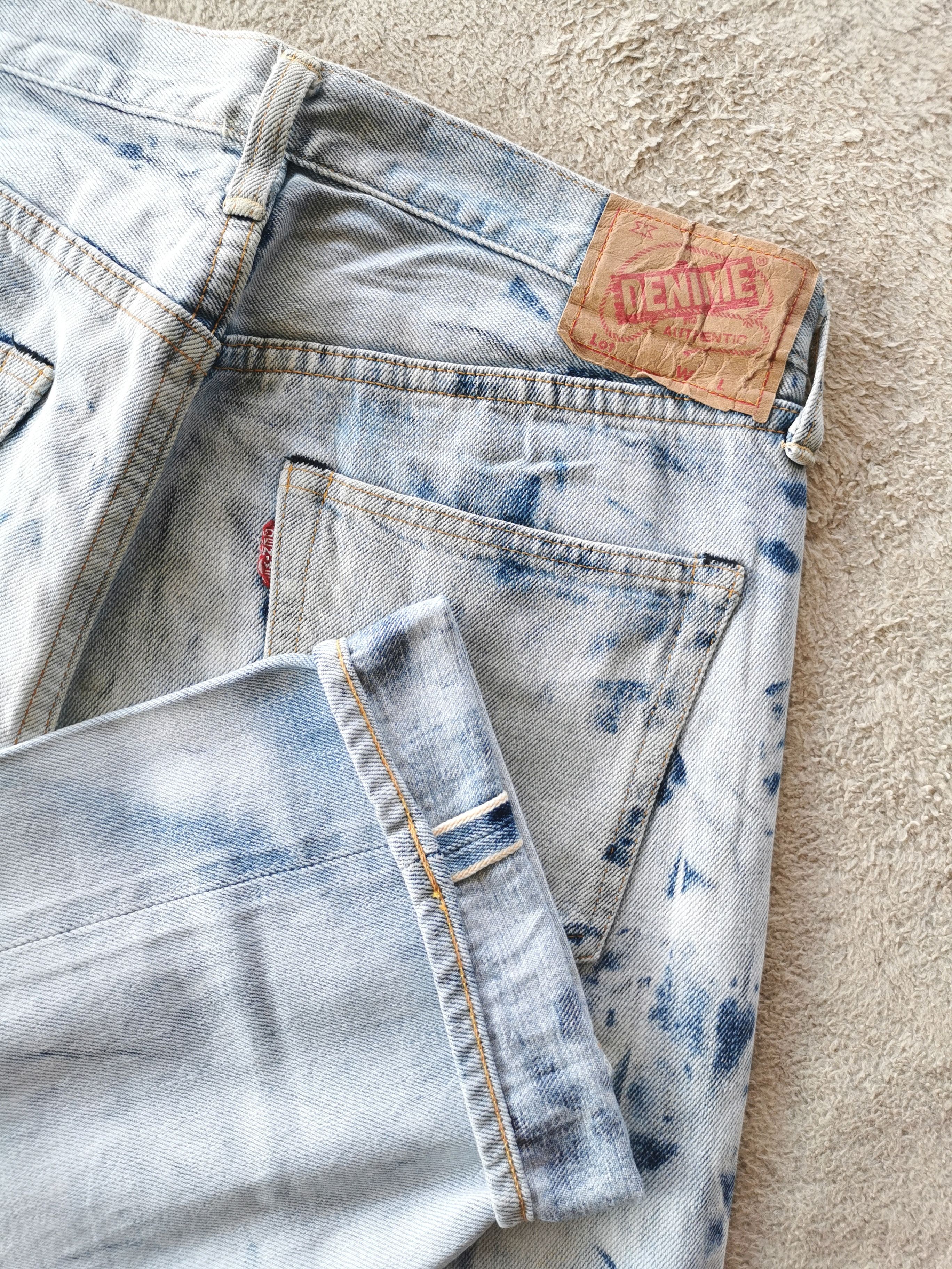 Denime Denime Orizzonti Selvedge Bleach Denim Size US 31 - 7 Thumbnail
