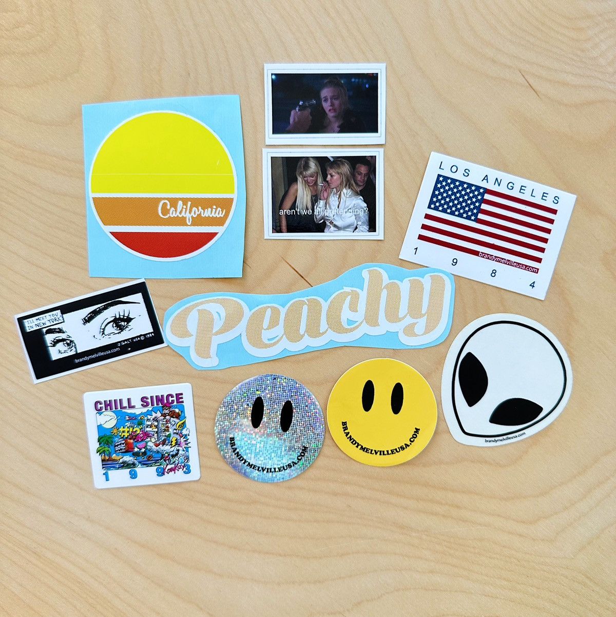Brandy Melville Brand New RARE Brandy Melville Stickers (10) Size ONE SIZE - 2 Thumbnail