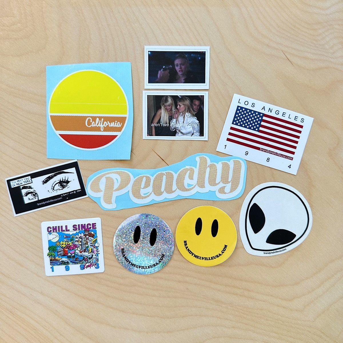Brandy Melville Brand New RARE Brandy Melville Stickers (10) Size ONE SIZE - 1 Thumbnail