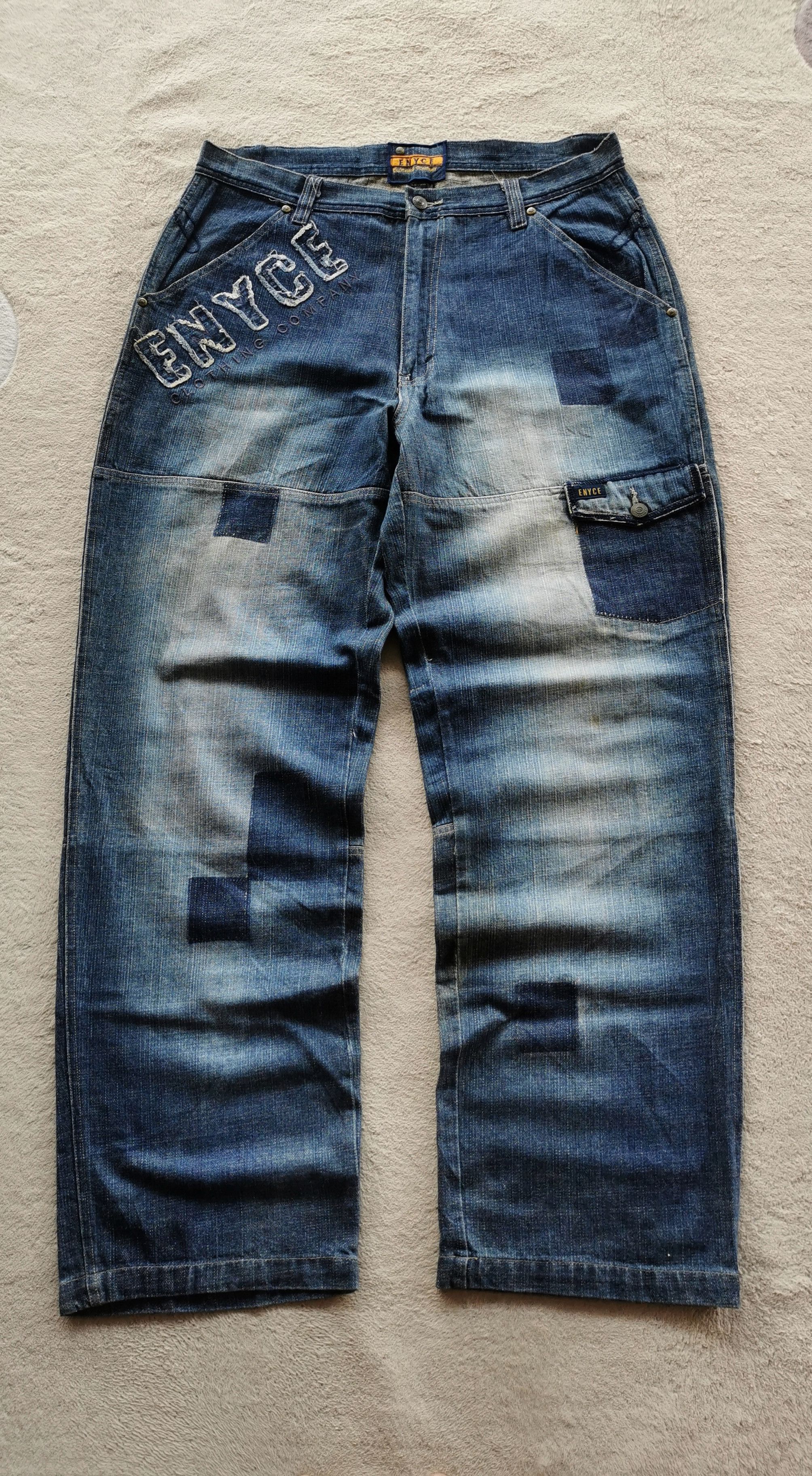 Enyce Vintage Enyce Patchwork Baggy Jeans Skate Size US 34 / EU 50 - 1 Thumbnail