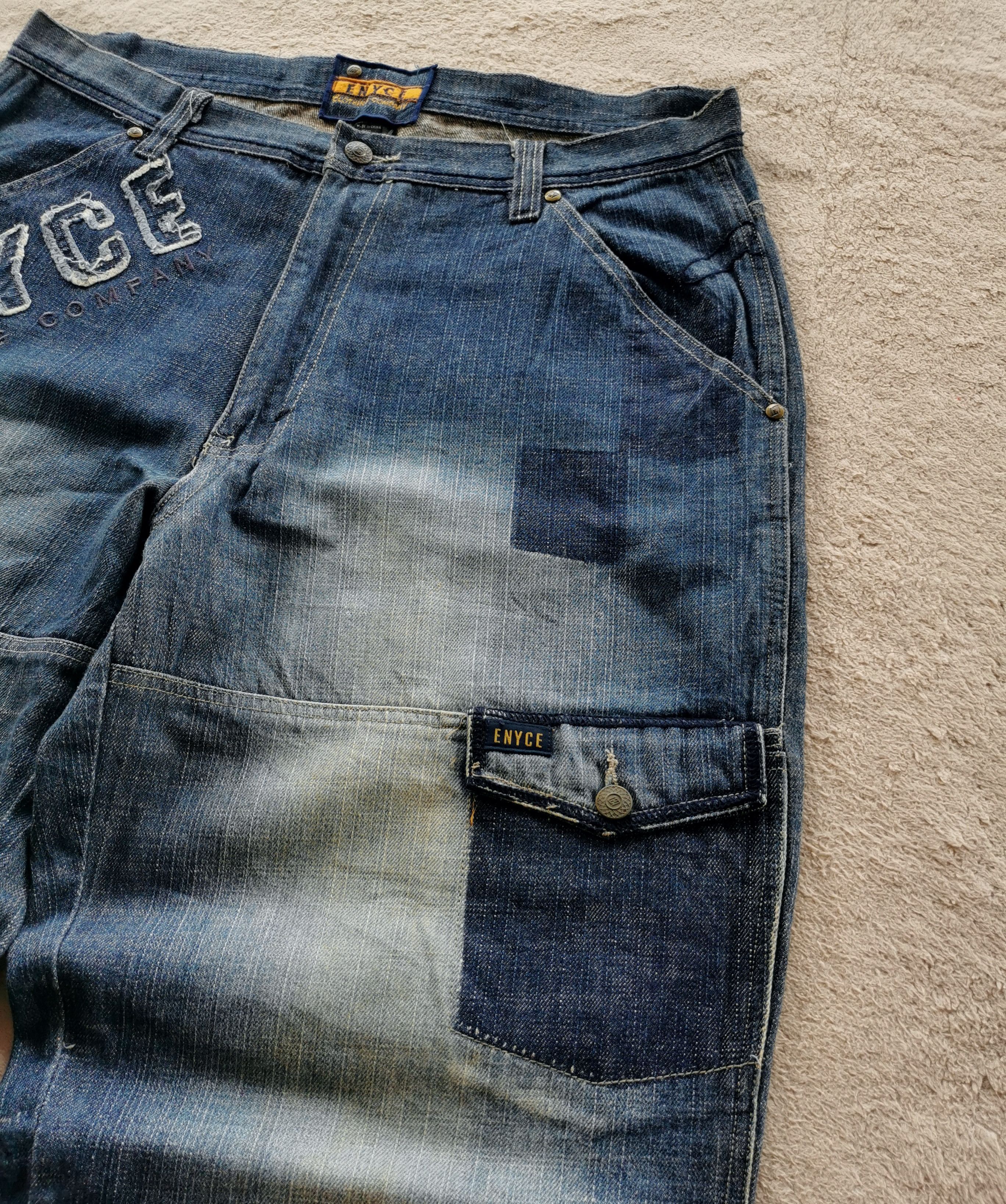 Enyce Vintage Enyce Patchwork Baggy Jeans Skate Size US 34 / EU 50 - 3 Thumbnail