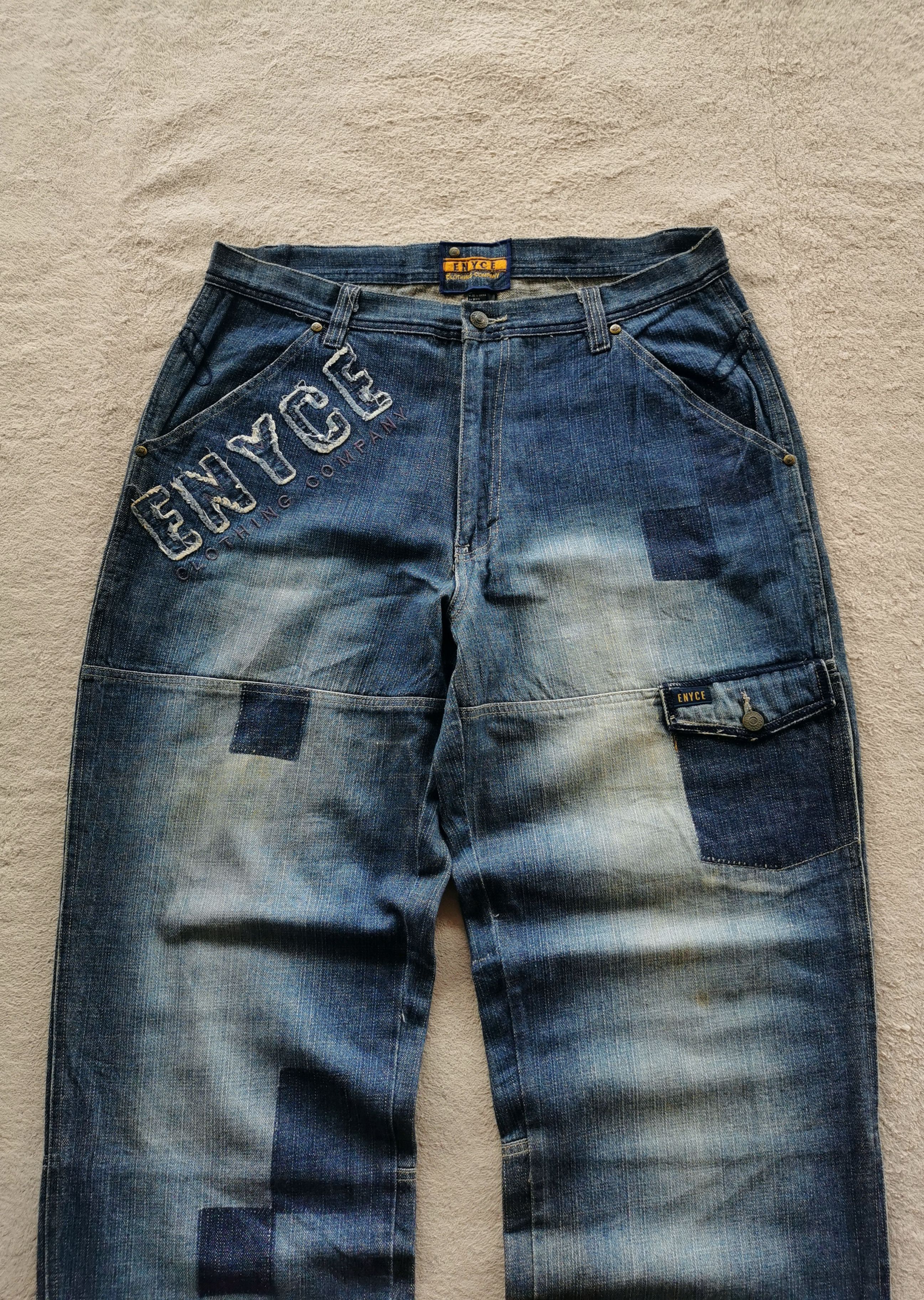 Enyce Vintage Enyce Patchwork Baggy Jeans Skate Size US 34 / EU 50 - 2 Thumbnail