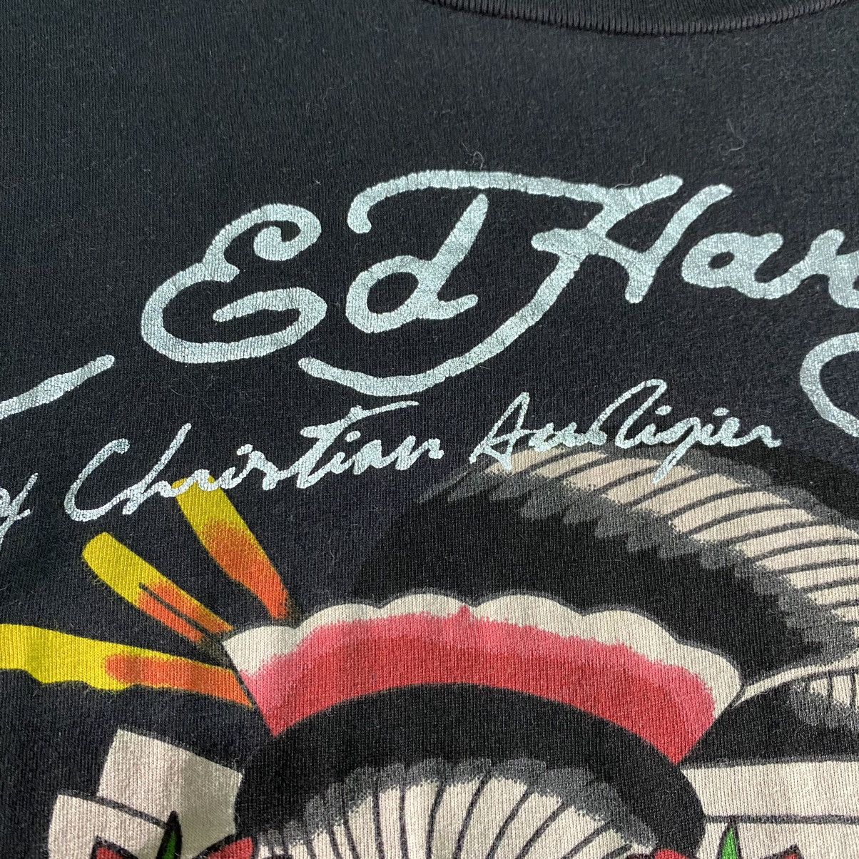 Ed Hardy × Vintage Vintage Ed Hardy Geisha by Cristian Audigier Tshirt Size XL / US 12-14 / IT 48-50 - 7 Thumbnail