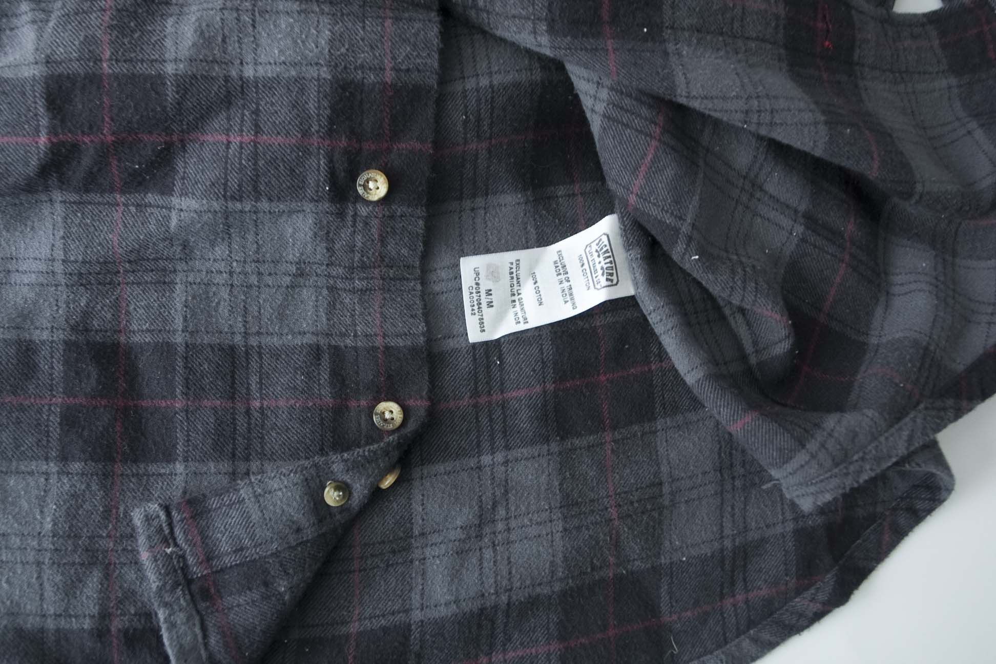 Levi's Levis Shirt Flannel Gray Plaid Size M Size US M / EU 48-50 / 2 - 3 Thumbnail