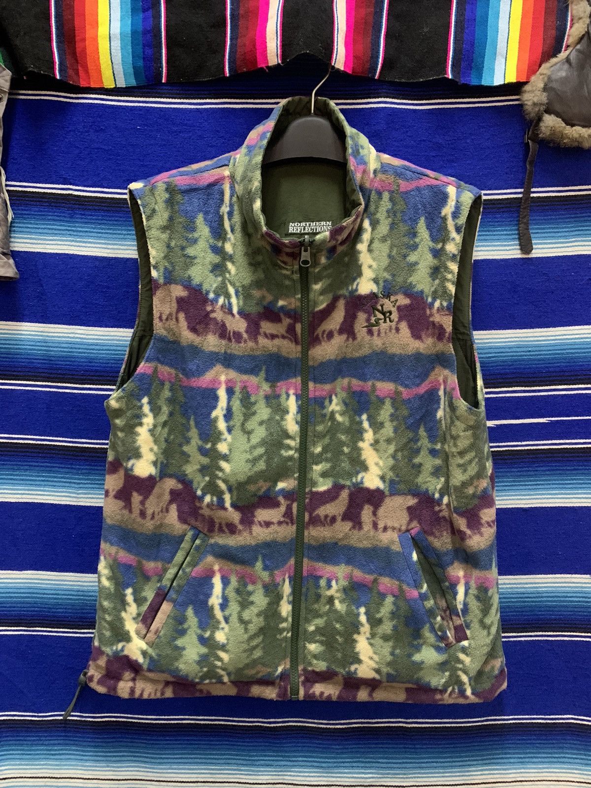 Vintage Northern Reflections ALASKA NR Reversible Vest