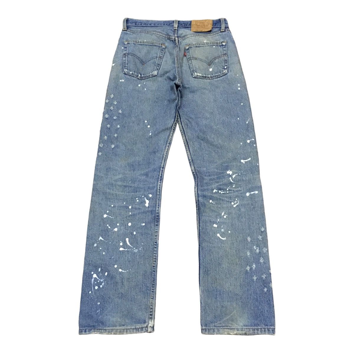 Levi's Very Rare Design Vintage Levis Lot 501 Paintings Jeans 1990s Size US 30 / EU 46 - 2 Thumbnail