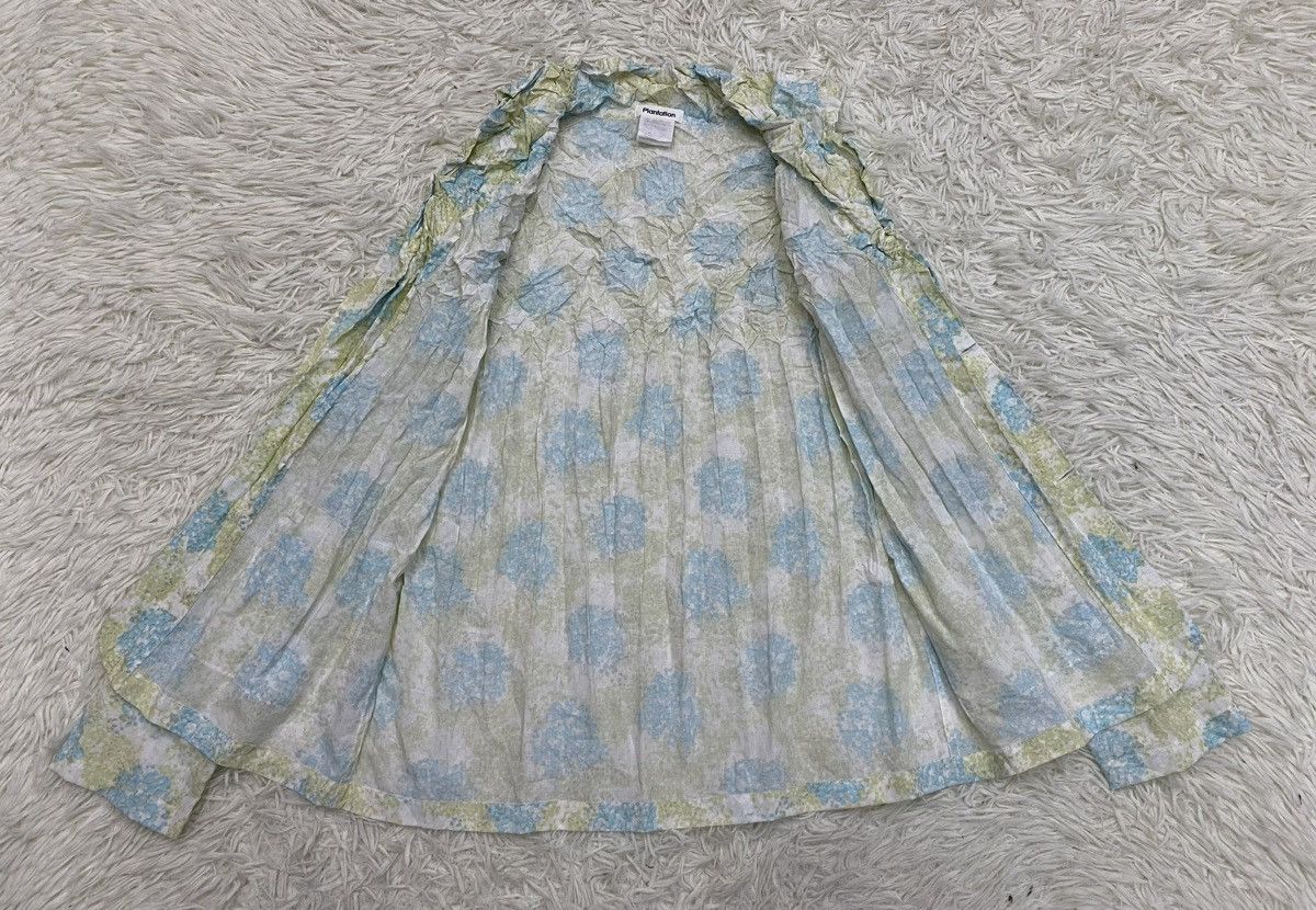 Issey Miyake Issey Miyake Plantation Floral Crumple Pleated Shirt Size US S / EU 44-46 / 1 - 8 Thumbnail