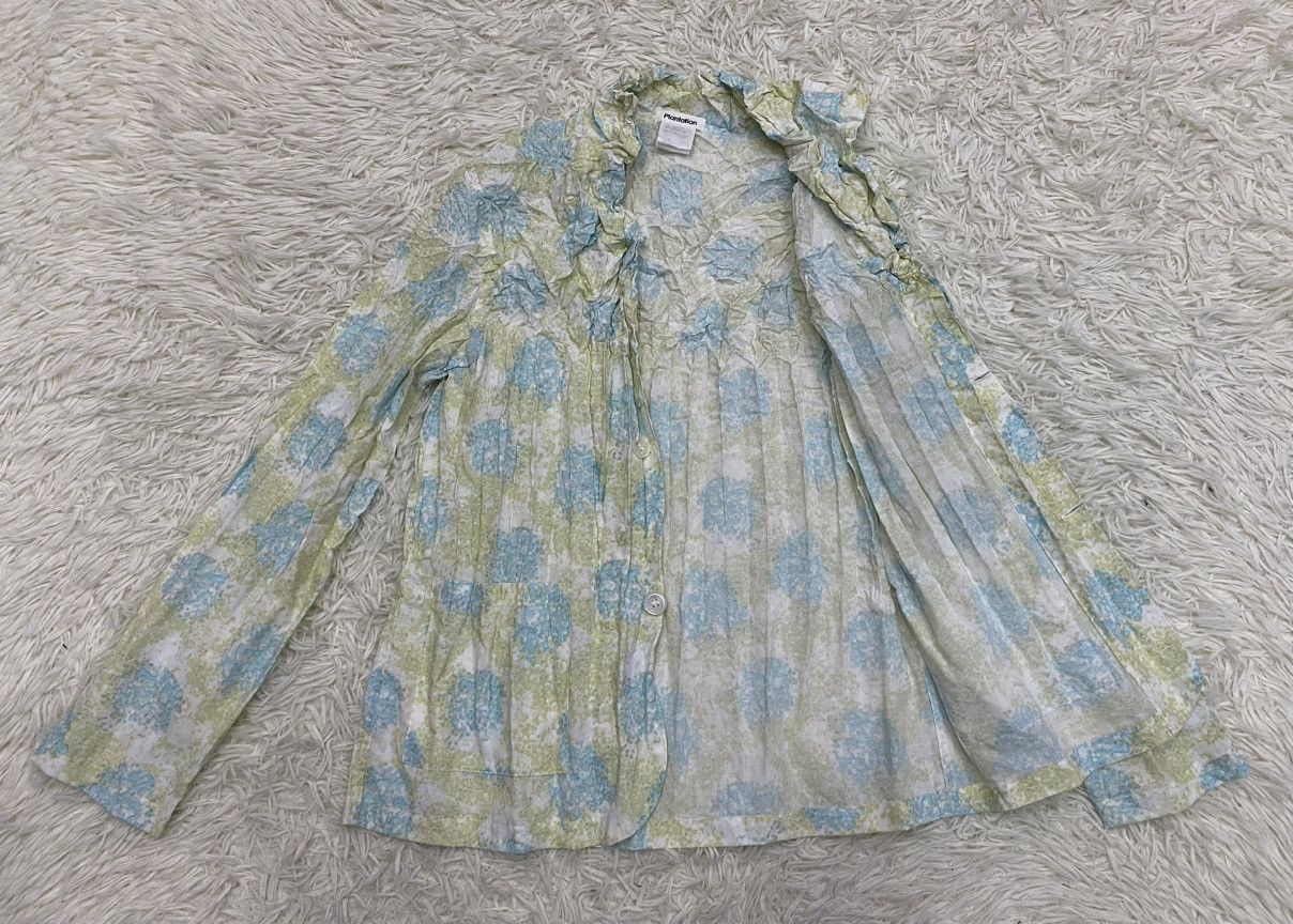 Issey Miyake Issey Miyake Plantation Floral Crumple Pleated Shirt Size US S / EU 44-46 / 1 - 7 Thumbnail