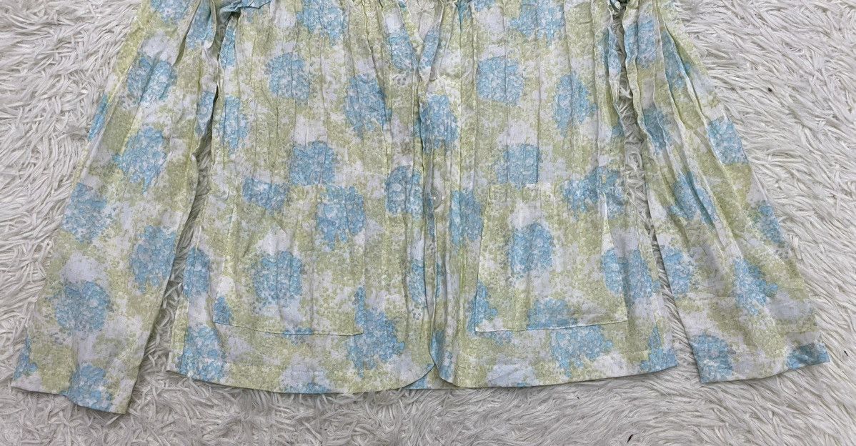 Issey Miyake Issey Miyake Plantation Floral Crumple Pleated Shirt Size US S / EU 44-46 / 1 - 4 Thumbnail