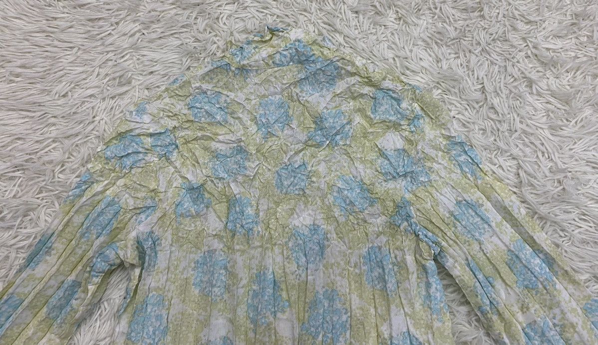 Issey Miyake Issey Miyake Plantation Floral Crumple Pleated Shirt Size US S / EU 44-46 / 1 - 6 Thumbnail