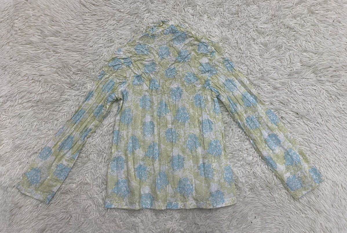 Issey Miyake Issey Miyake Plantation Floral Crumple Pleated Shirt Size US S / EU 44-46 / 1 - 5 Thumbnail