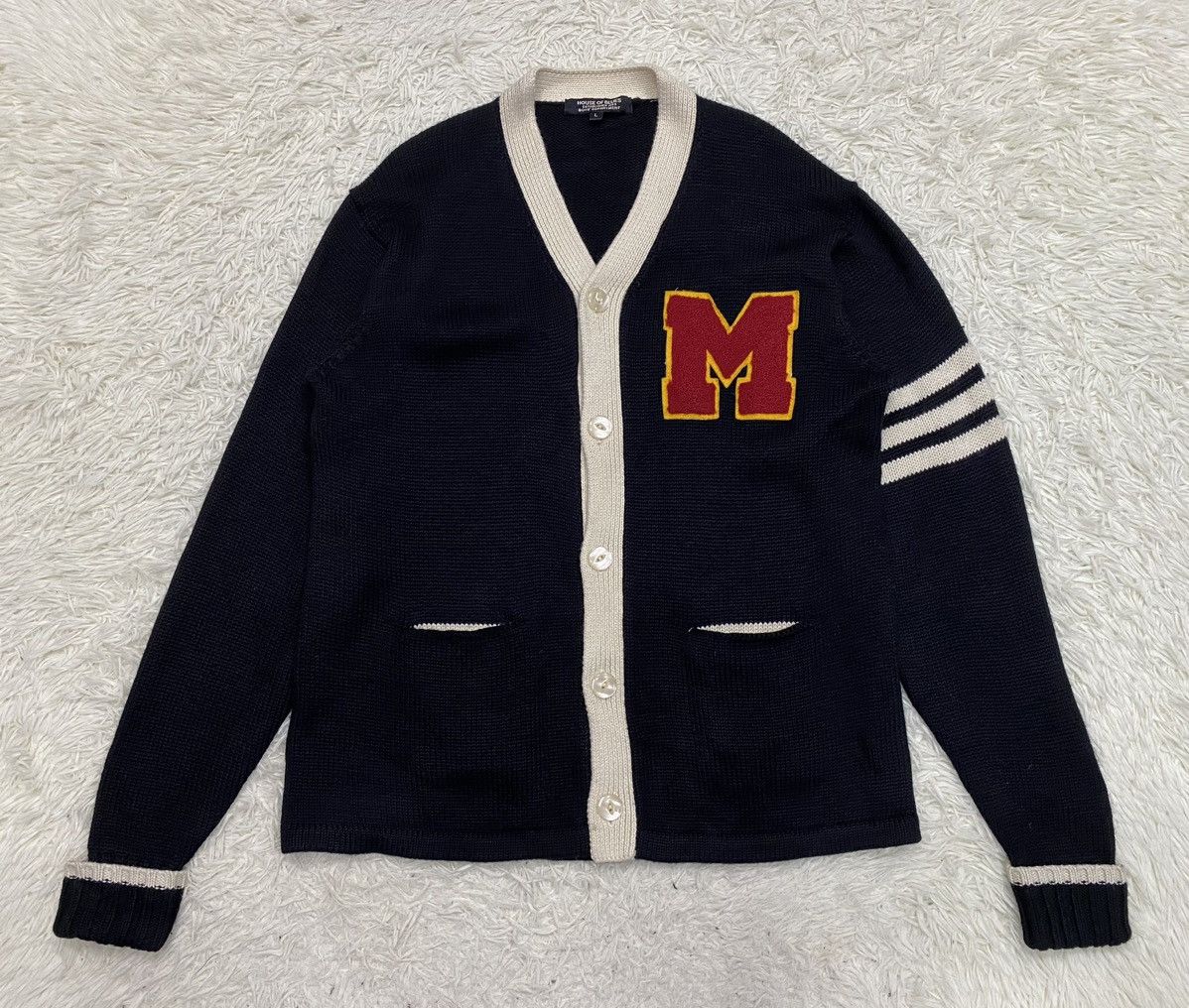 Japanese Brand Japanese Brand House Of Blues Knitted Cardigan Size US M / EU 48-50 / 2 - 1 Thumbnail