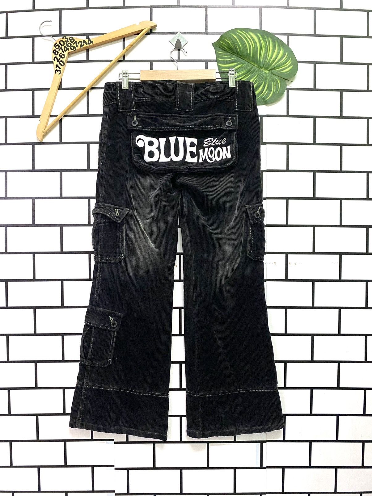 Cargo Monkey BLUE MOON BLUE Multipocket Corduroy Flare Pant