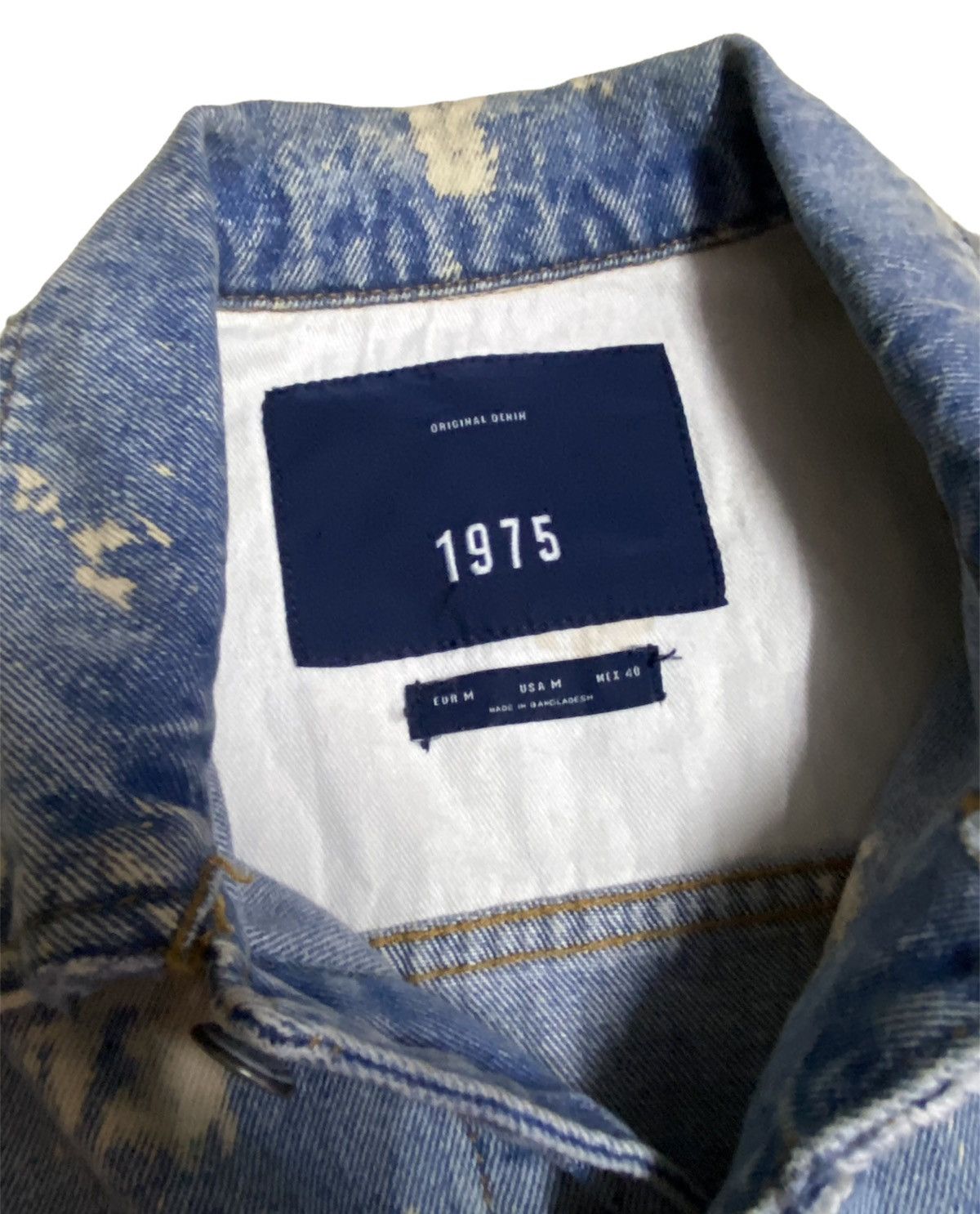 Zara Zara Man Distressed Acidwash Trucker Denim Jacket Size US M / EU 48-50 / 2 - 2 Thumbnail