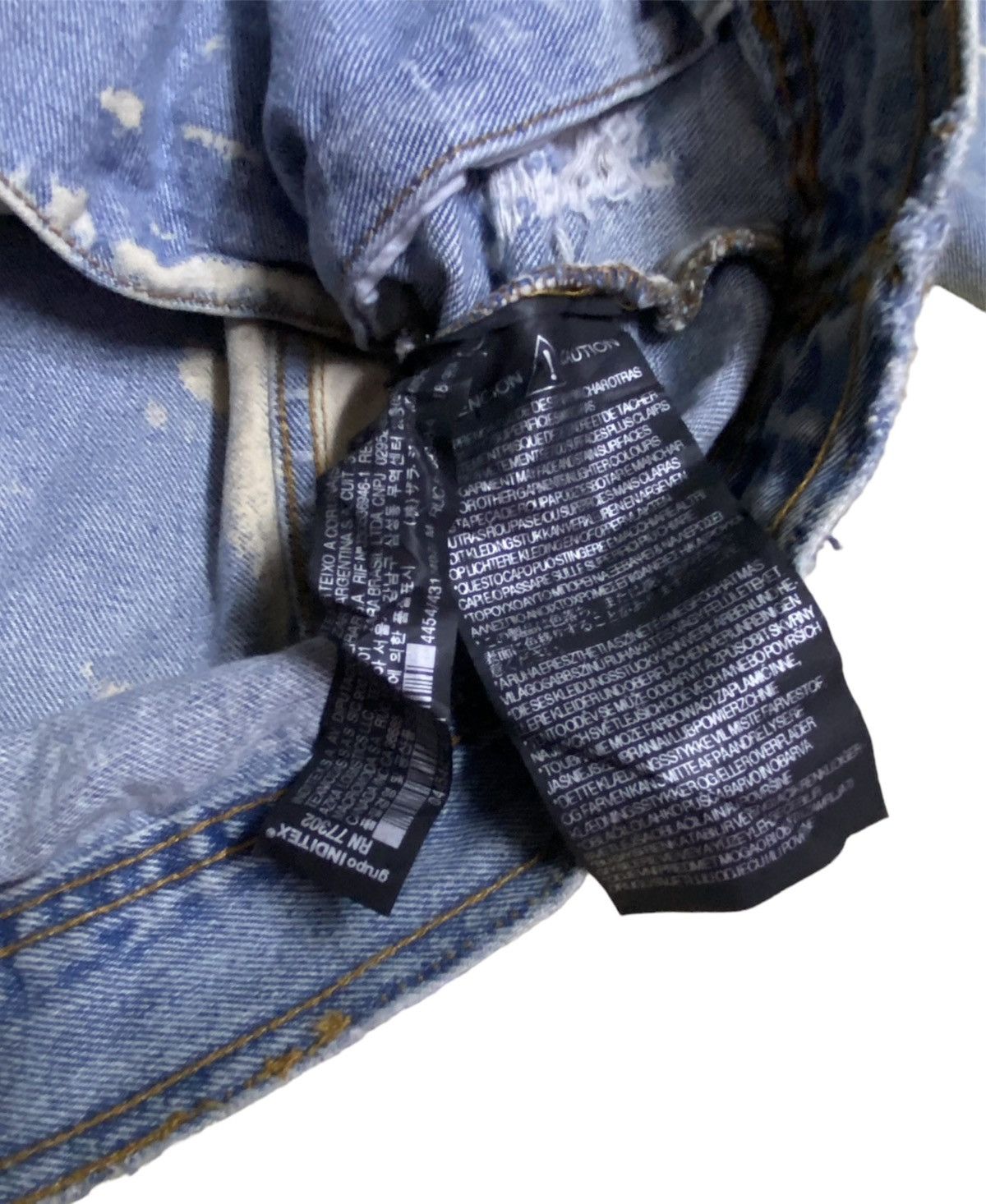 Zara Zara Man Distressed Acidwash Trucker Denim Jacket Size US M / EU 48-50 / 2 - 3 Thumbnail