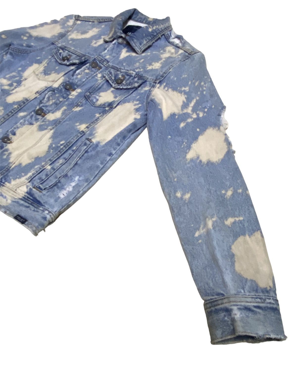 Zara Zara Man Distressed Acidwash Trucker Denim Jacket Size US M / EU 48-50 / 2 - 6 Thumbnail