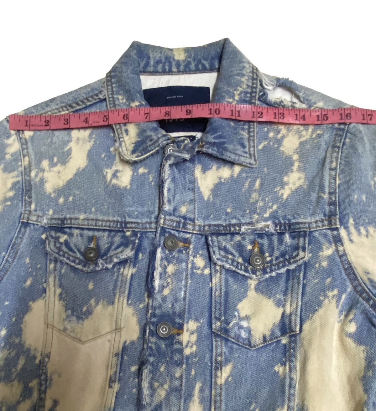 Zara Zara Man Distressed Acidwash Trucker Denim Jacket Size US M / EU 48-50 / 2 - 8 Thumbnail