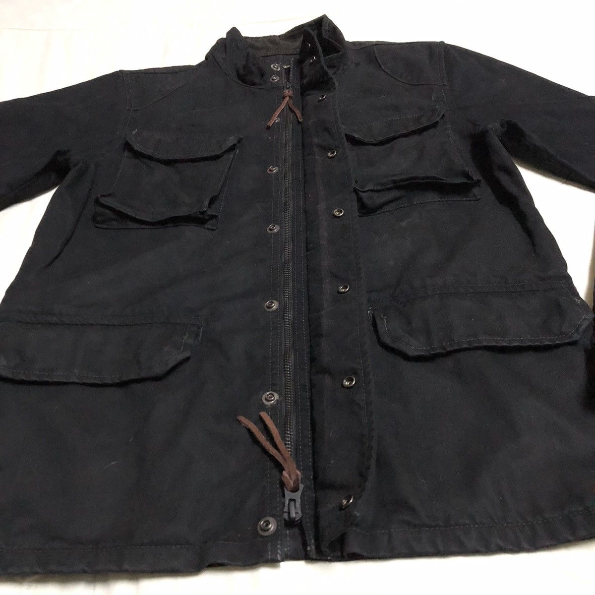 Japanese Brand Disciple Motorcyclist Japan - M65 Wax Jacket Size US S / EU 44-46 / 1 - 5 Thumbnail