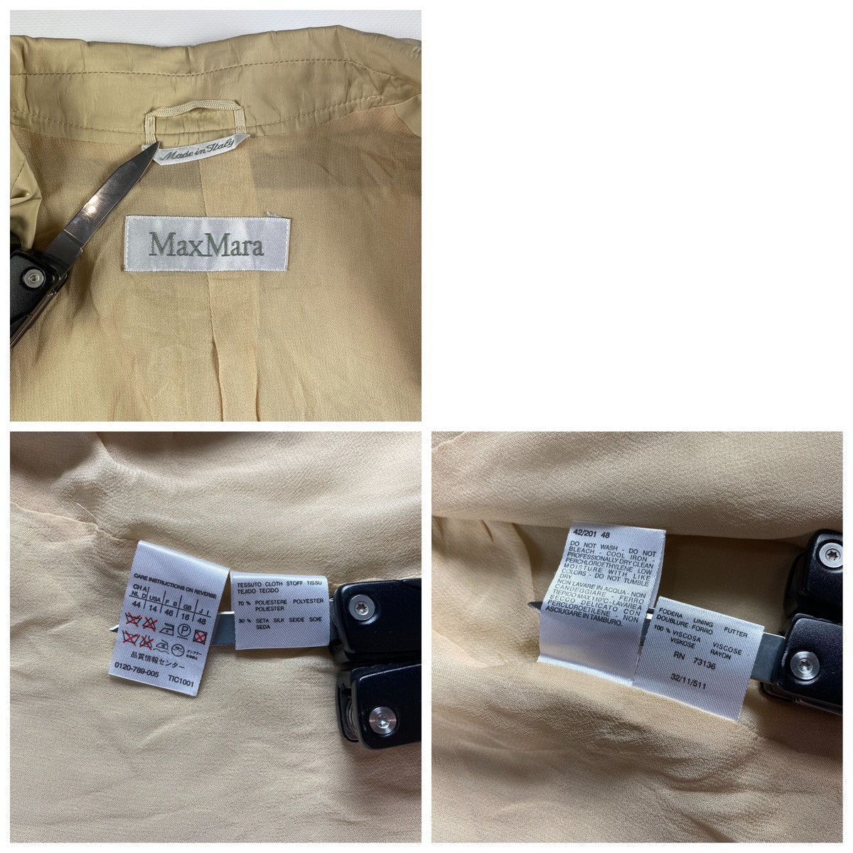 Max Mara Max Mara Blazer Silk Vintage Size XL / US 12-14 / IT 48-50 - 13 Thumbnail