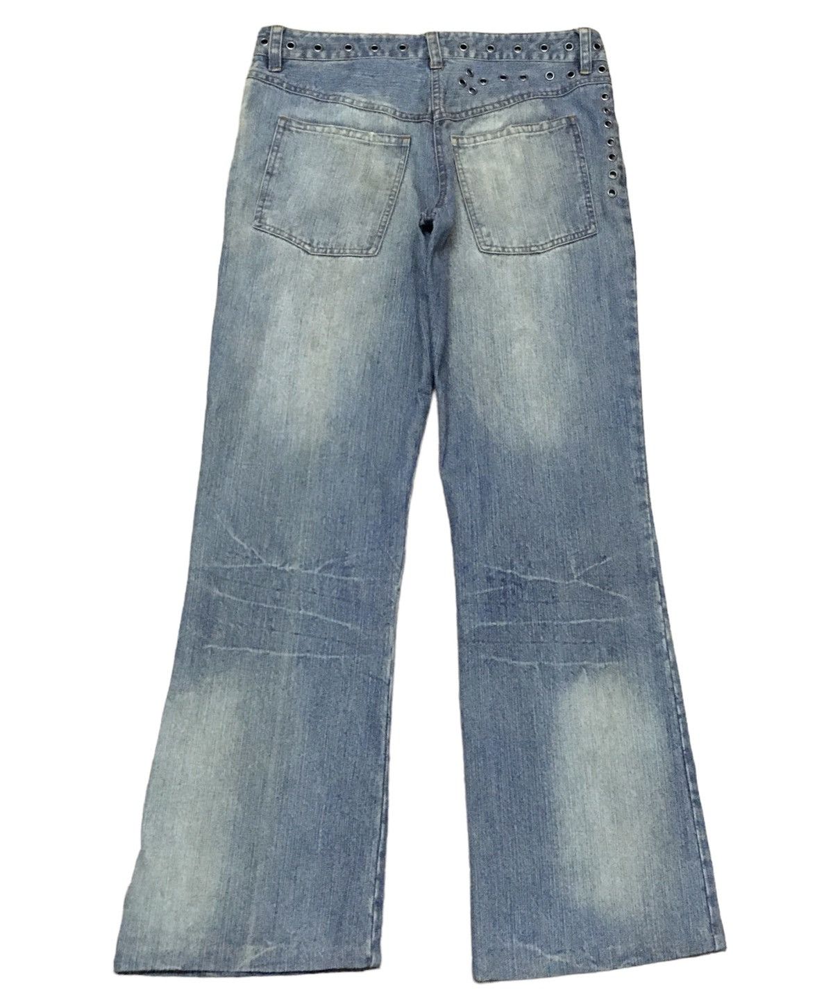 In The Attic × Japanese Brand × Vintage Very Rare Design Vintage In The Attic Flared Jeans 1990s Size US 31 - 2 Thumbnail