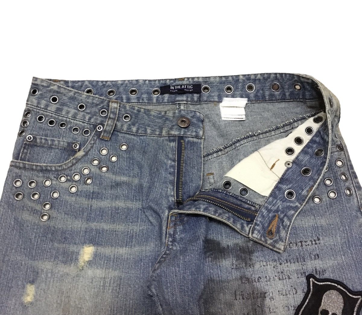 In The Attic × Japanese Brand × Vintage Very Rare Design Vintage In The Attic Flared Jeans 1990s Size US 31 - 6 Thumbnail