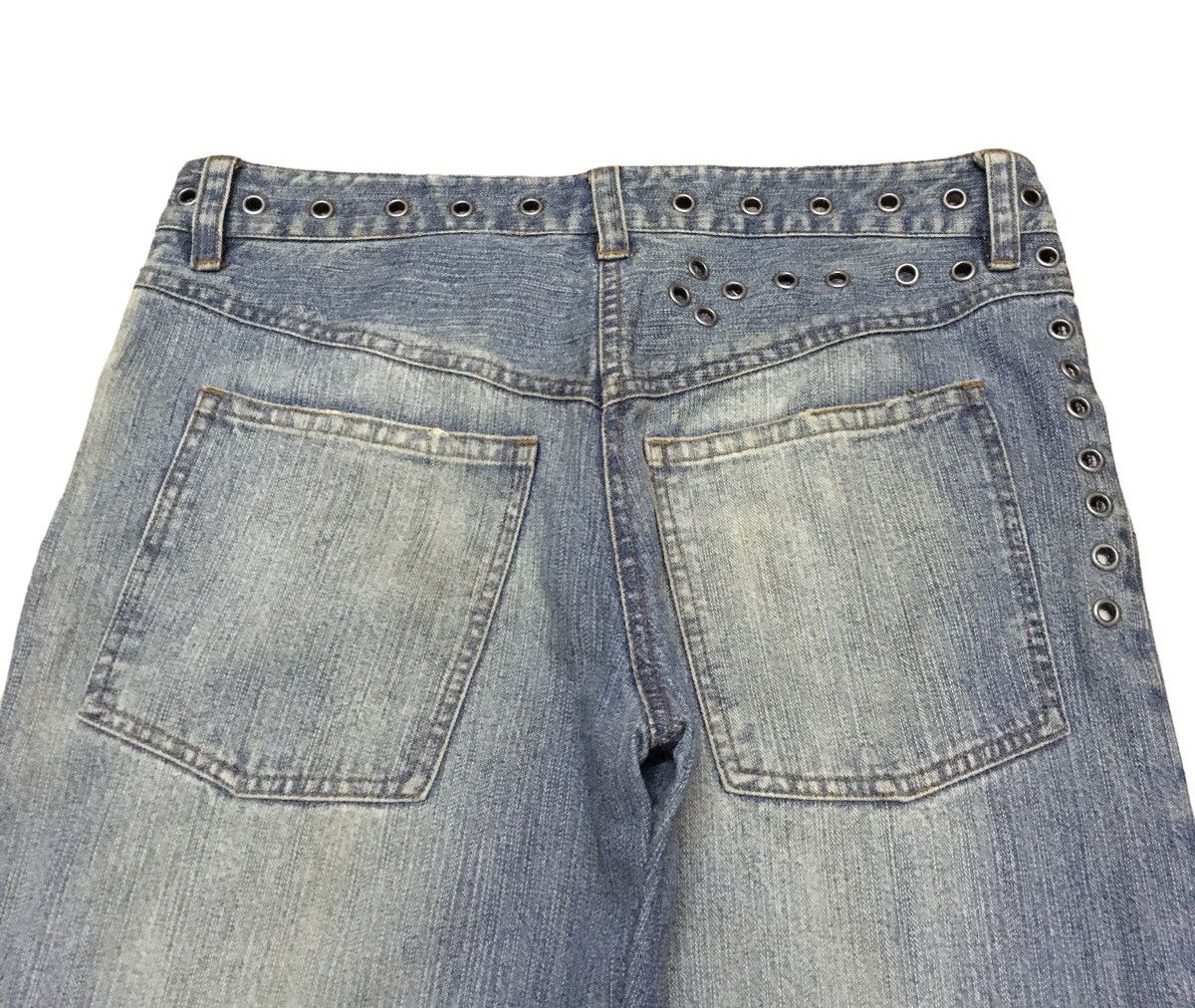 In The Attic × Japanese Brand × Vintage Very Rare Design Vintage In The Attic Flared Jeans 1990s Size US 31 - 4 Thumbnail