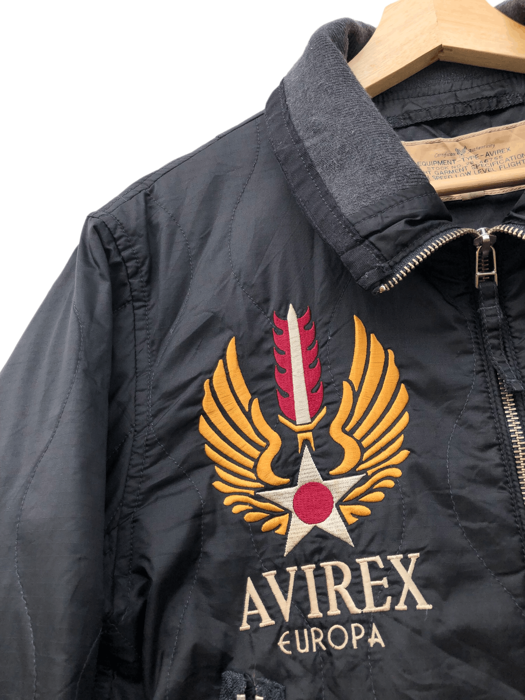 Avirex RARE🔥AVIREX LTD DEATH MESSAGE QUILT SLIM FIT FLIGHT JACKET Size US M / EU 48-50 / 2 - 6 Thumbnail